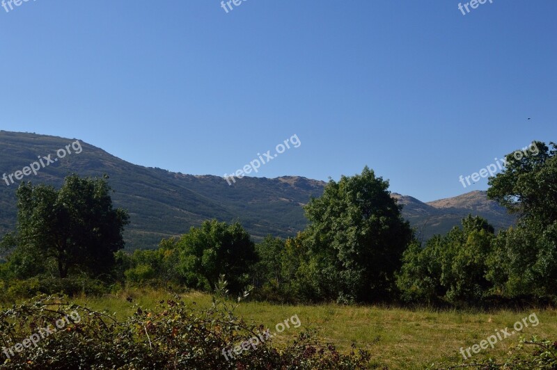 Landscape Madrid Forest Green Space Mountains