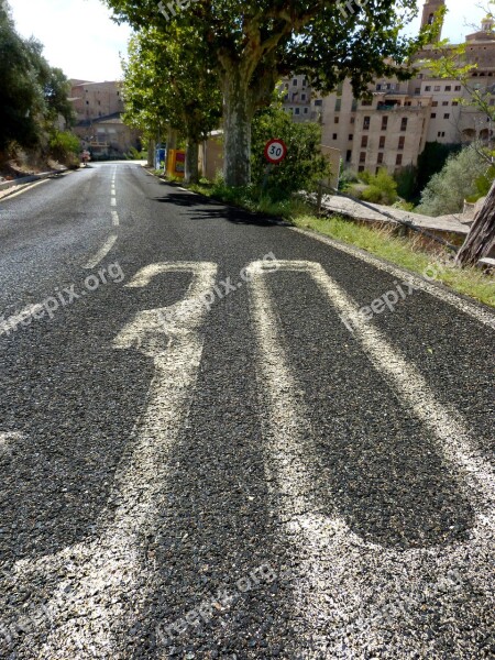 Signal Asphalt Input Rural Road Speed Limit