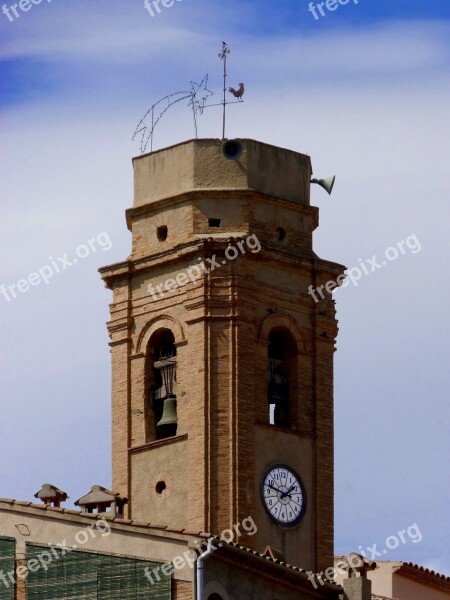 Bell Tower The Clock Tower Priorat Hour City