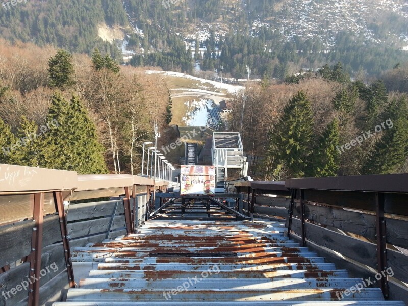 Ski Jump Allgäu Hill Bad Mitterndorf Mountains