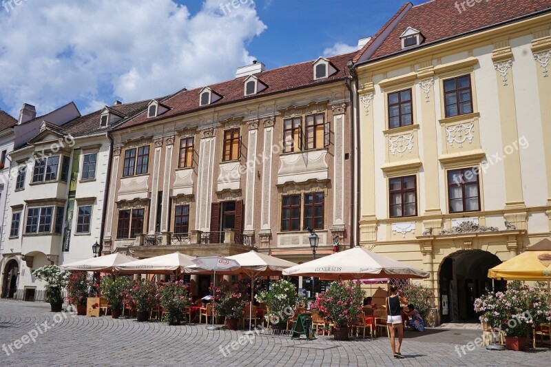 Hungary Sopron Hungary Main Square Building Downtown