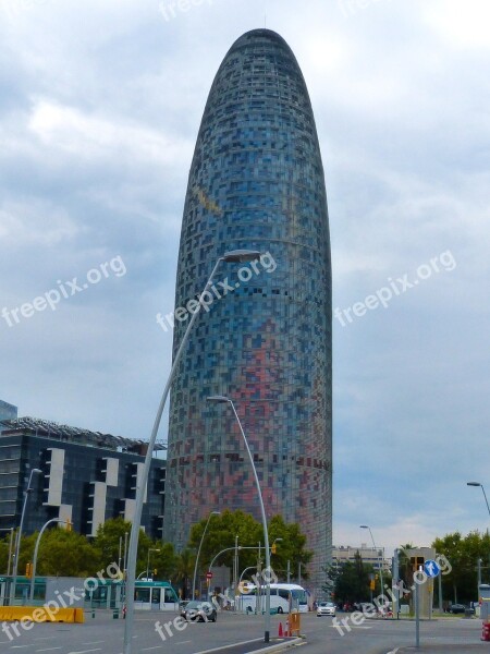 Architecture Skyscraper Barcelona Norman Foster Building