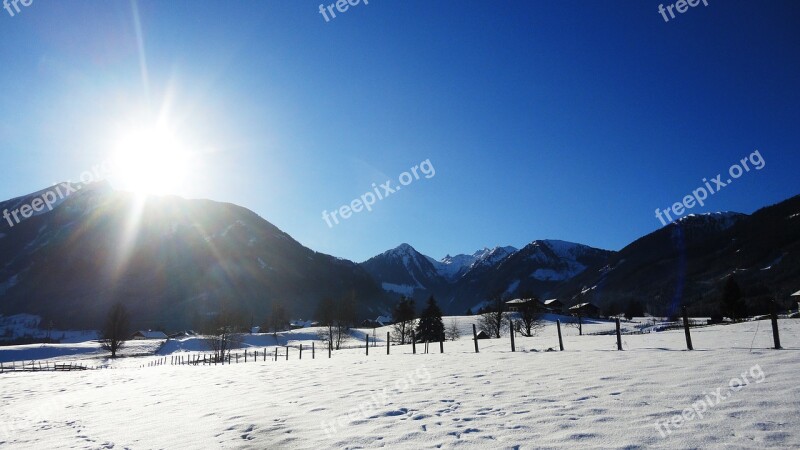 Winter Alpine Snow Austria Styria