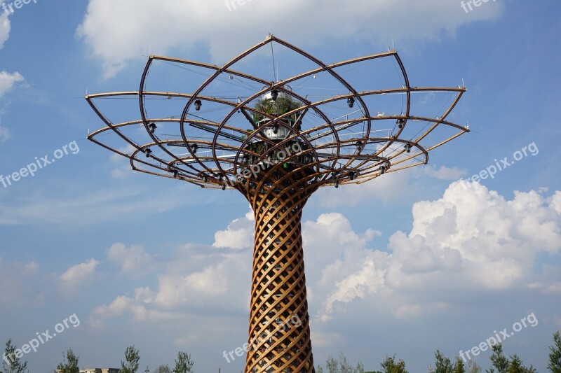 Expo Milan Tree Sculpture Art