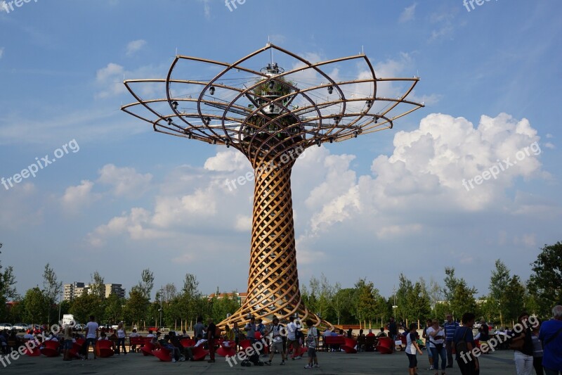 Expo Milan Tree Sculpture Art