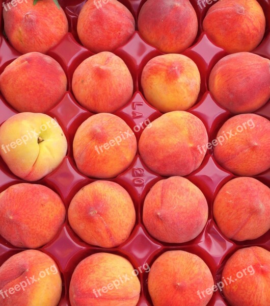 Peaches Background Fruit Peach Market