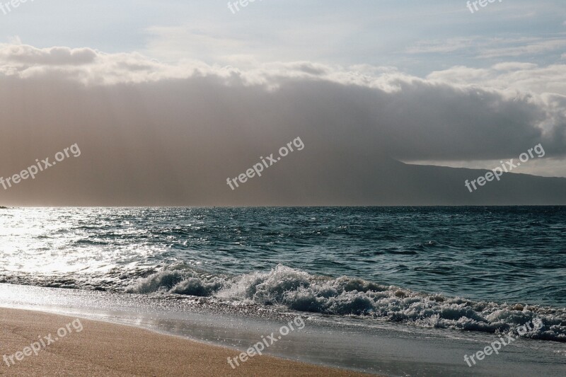 Beach Shore Ocean Sea Summer