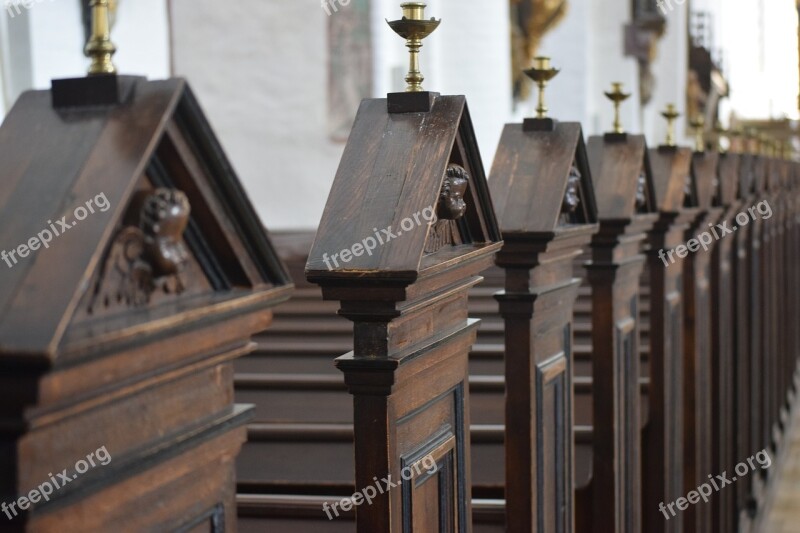 Church Danish Denmark århus Wooden Seats