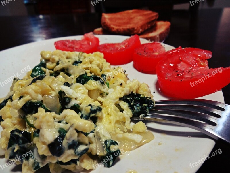 Breakfast Egg Tomato Macro Healthy