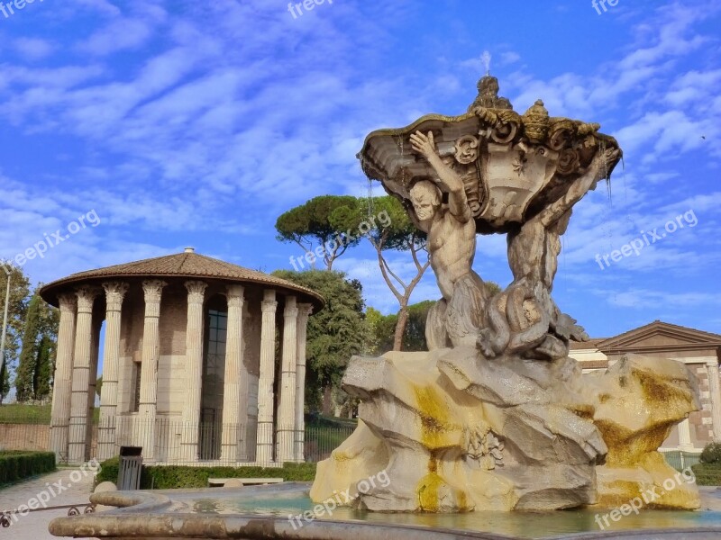 Temple Rome Roman Temple Italy Free Photos