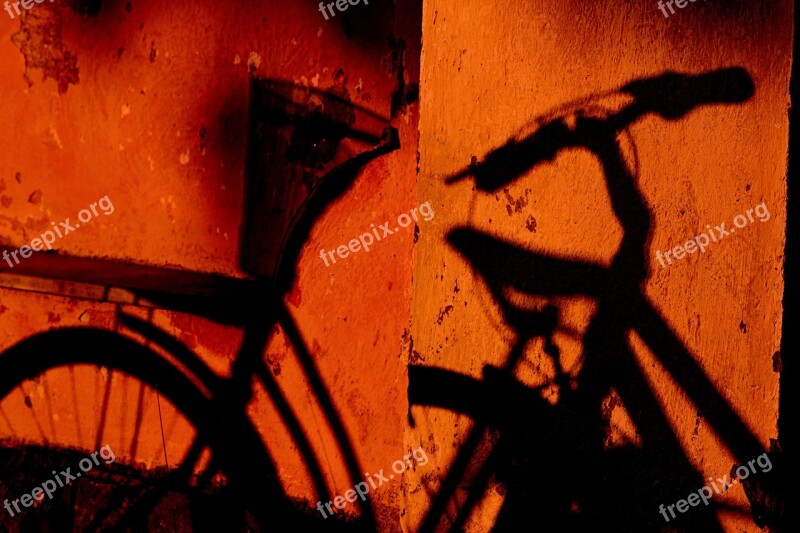 Shadow Bicycle Morning Free Photos