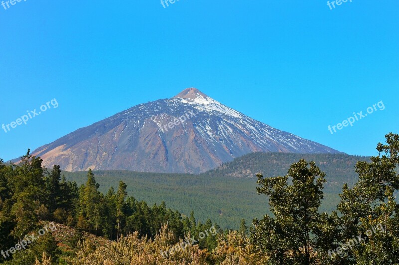 Teide Mountain Volcano Tenerife Canary Islands