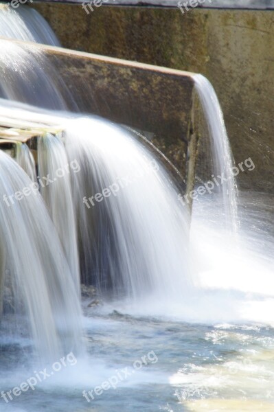 Water Flow Waterfall Plunge Liquid