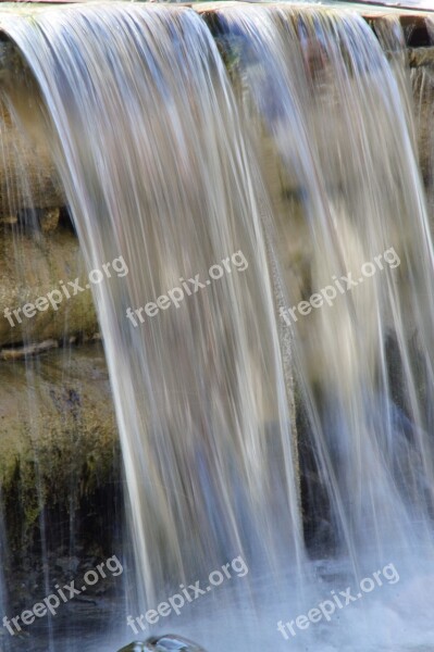 Water Flow Fluent Waterfall Plunge