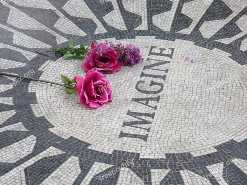 Strawberry Fields Imagine John Lennon Central Park New York City