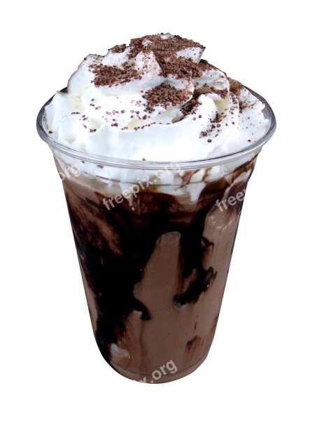 Drink Moka Frappe Glass Food