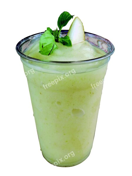 Drink Pear Frappe Glass Food