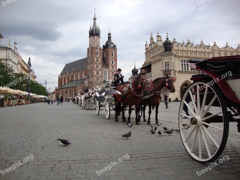 Kraków Poland The Old Town Architecture Tourism