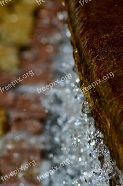 Water Closeup Fountain A Drop Of Drops