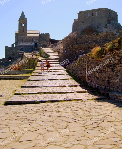 Church Scale Castle Porto Venere Liguria