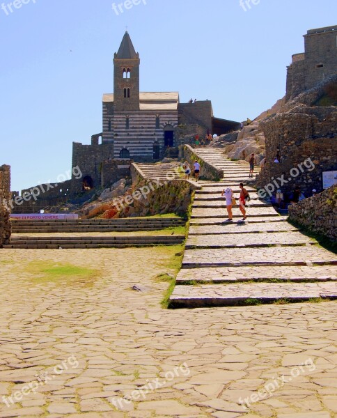 Church Scale Castle Porto Venere Liguria