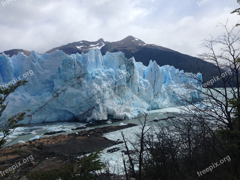 Glacier Patagonia Nature Mountains Lake