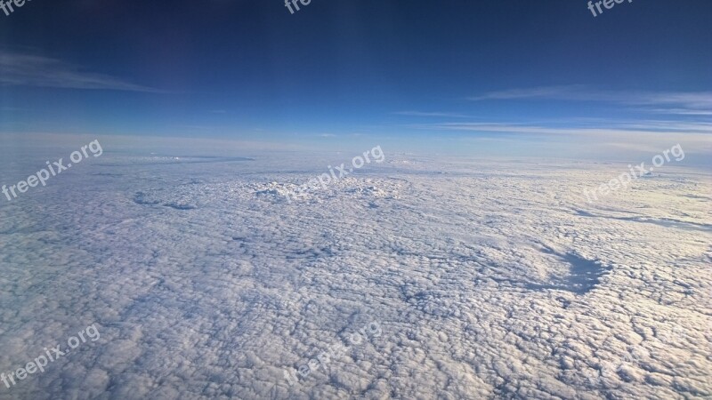 Selva Marine Aircraft Flying Above The Clouds Outlook