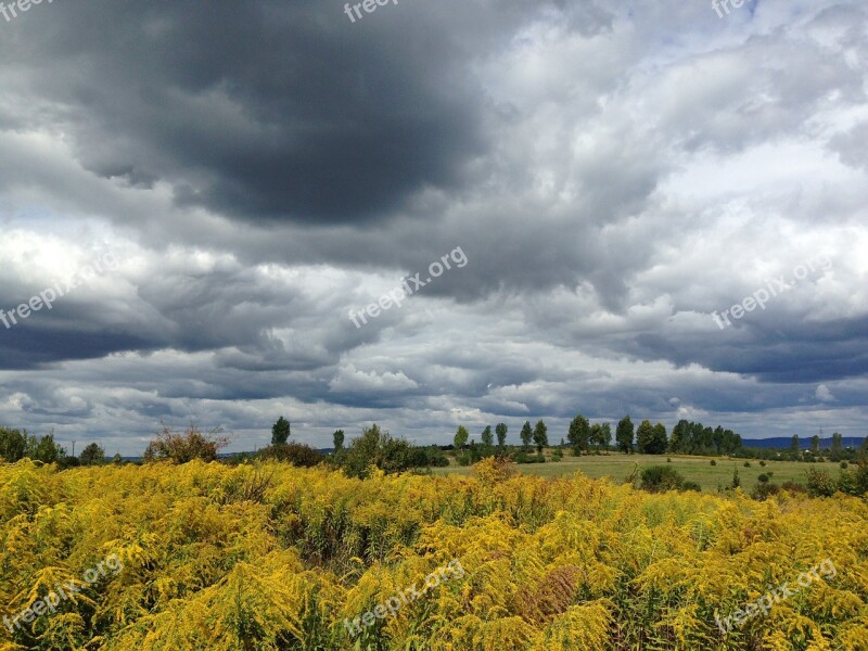 Olkusz Poland Landscape Sky Clouds