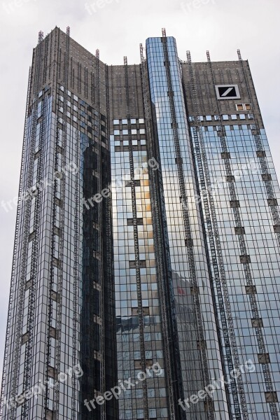 Skyline Bank Frankfurt Am Main Germany Germany Free Photos