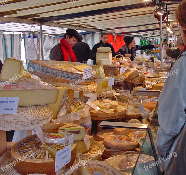 Paris Market Cheese Cheese Counter Market Stall