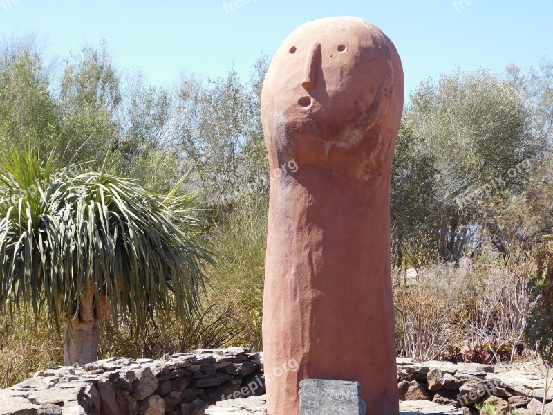 Idol Statue Desert Face Los Caserones