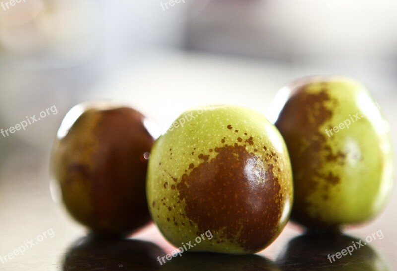 Jujube Food Green Dates Apple Fruit