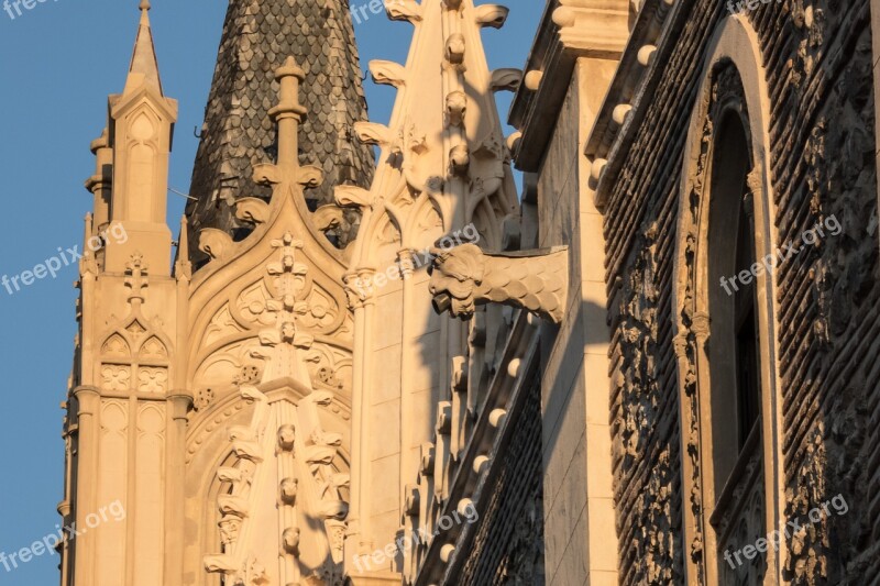 Architecture Cathedral Church Madrid Facade