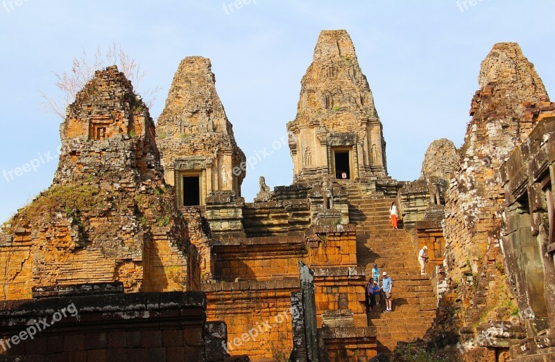 Pre Rup Mountain Temple Temple Travel Antique Old