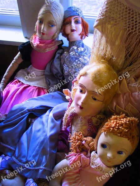 Group Dolls Antique Dolls Doll Vintage Doll Spooky