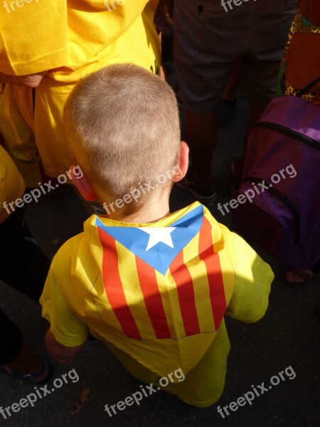 Child Catalunya Independence Future Free Photos