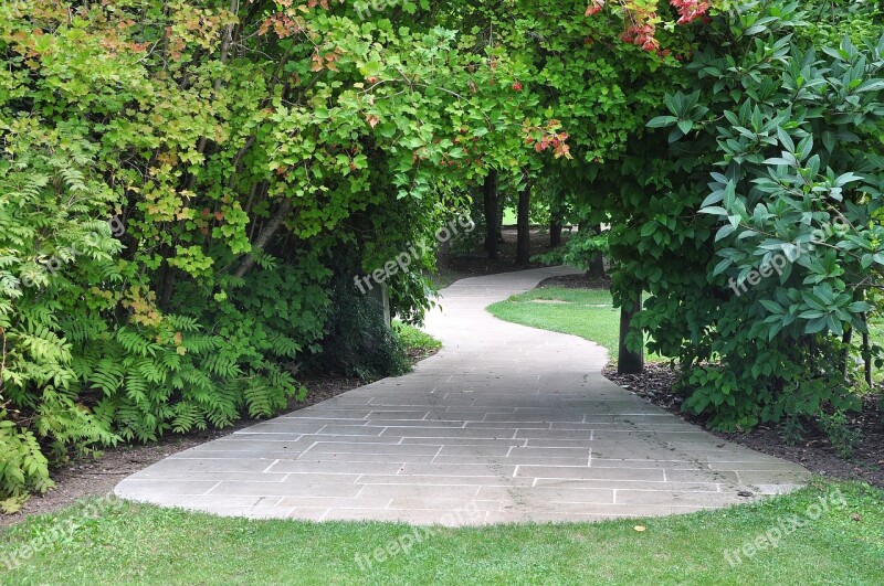 Garden Tunnel An Ornamental Garden The Passage Of The Pavement