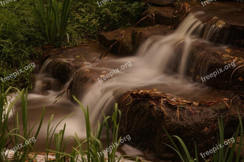 Bach Creek Water Waterfall Splash