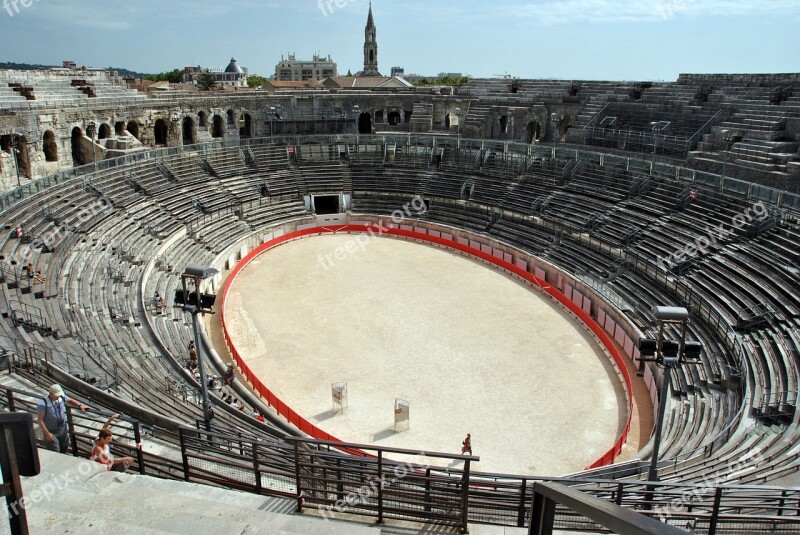 Amphitheatre Nimes France Roman Monument