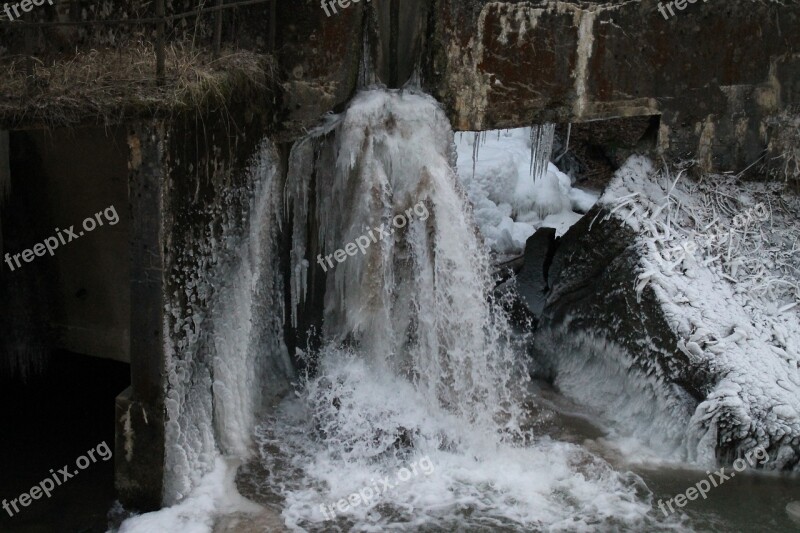 Waterfall Icefall Ice Climbing Climb Mountains