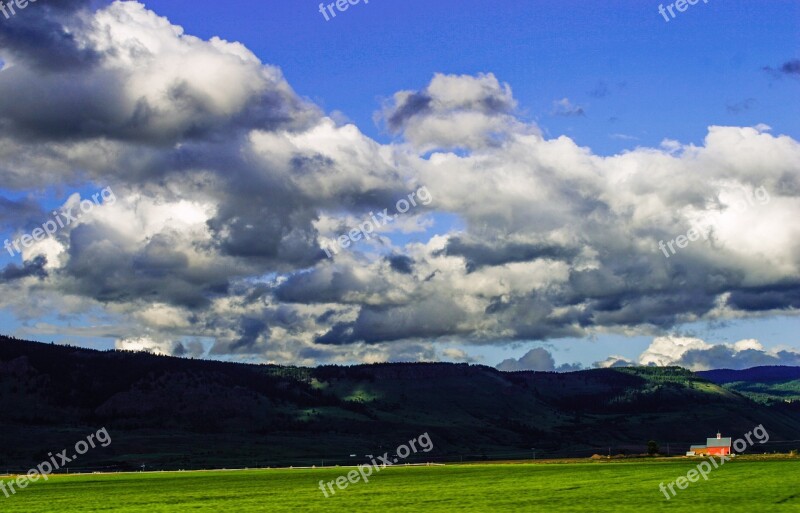 Oregon Ranch Outdoor Meadow Rural