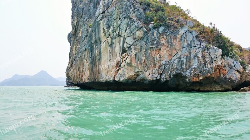 Ocean Rock Water Landscape Travel