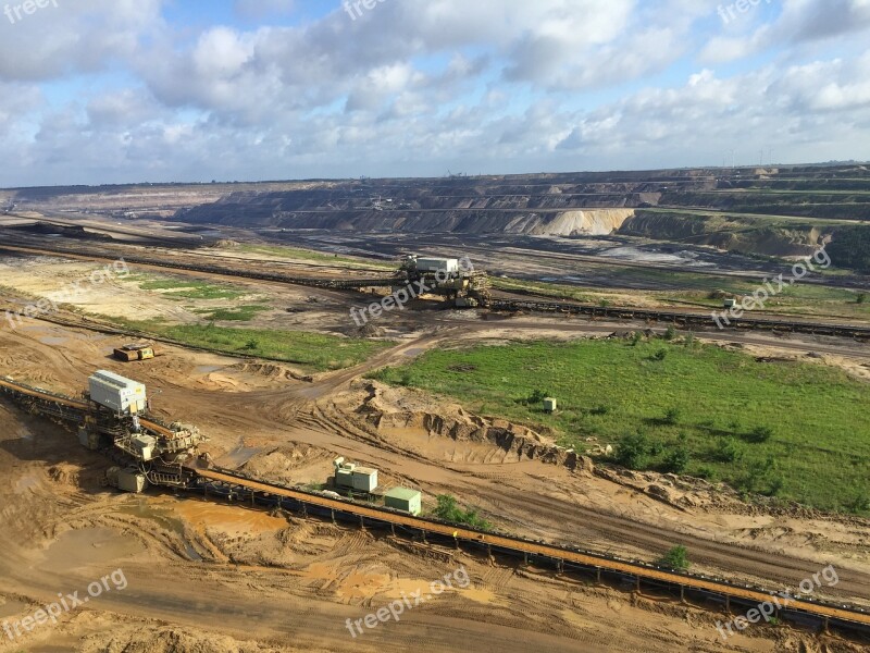 Open Pit Mining Commodity Removal Industry Brown Coal