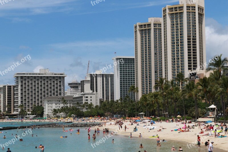 Beach Hawaii Resort Free Photos