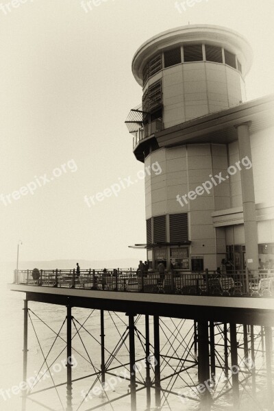 Pier Weston Super Mare Sea Beach Coast