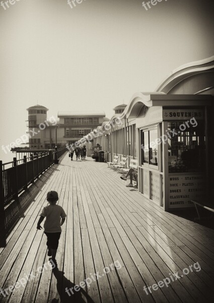 Pier Weston Super Mare Sea Beach Coast