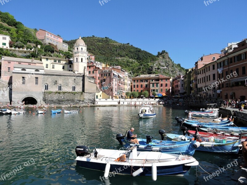 Boat Porto Cinque Terre Vernazza Sea