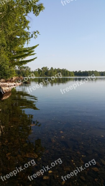 Lake Moosehead Maine New England Mirror Relax