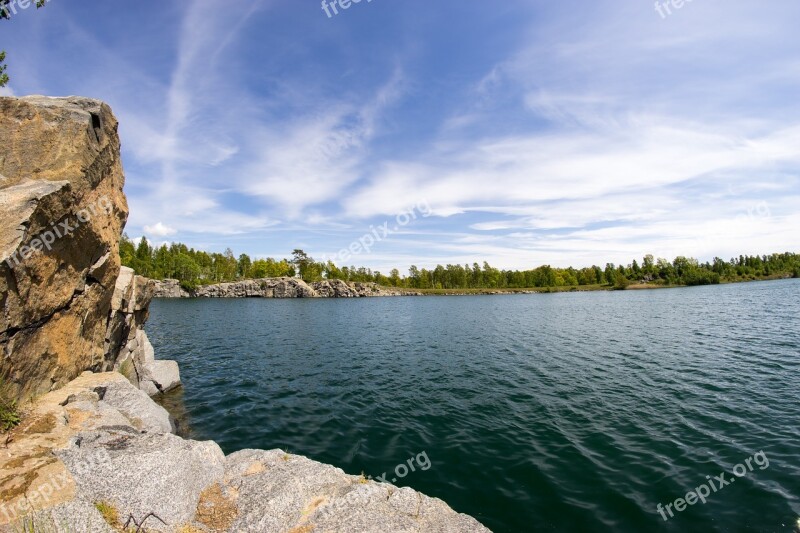 Lake Sky Water Landscape Blue