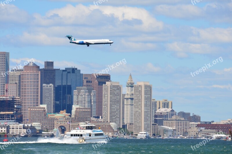 Port City Traffic Usa Boston America